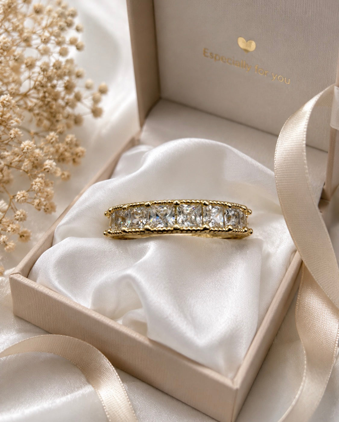 Eternity Band Princes Cut Ring