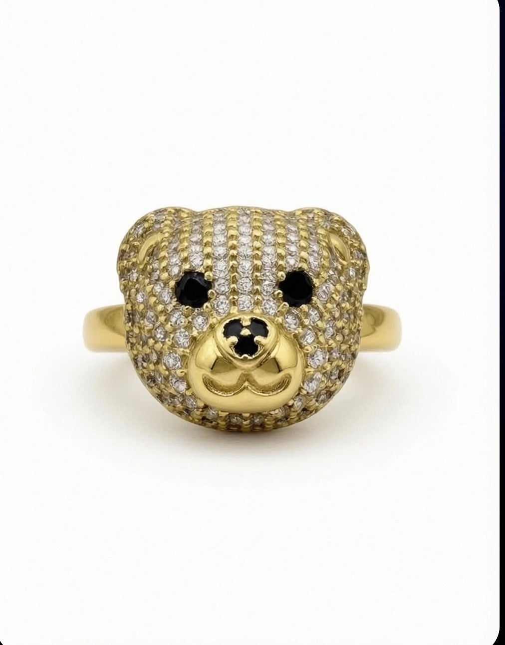 Teddy Bear Pavé Ring