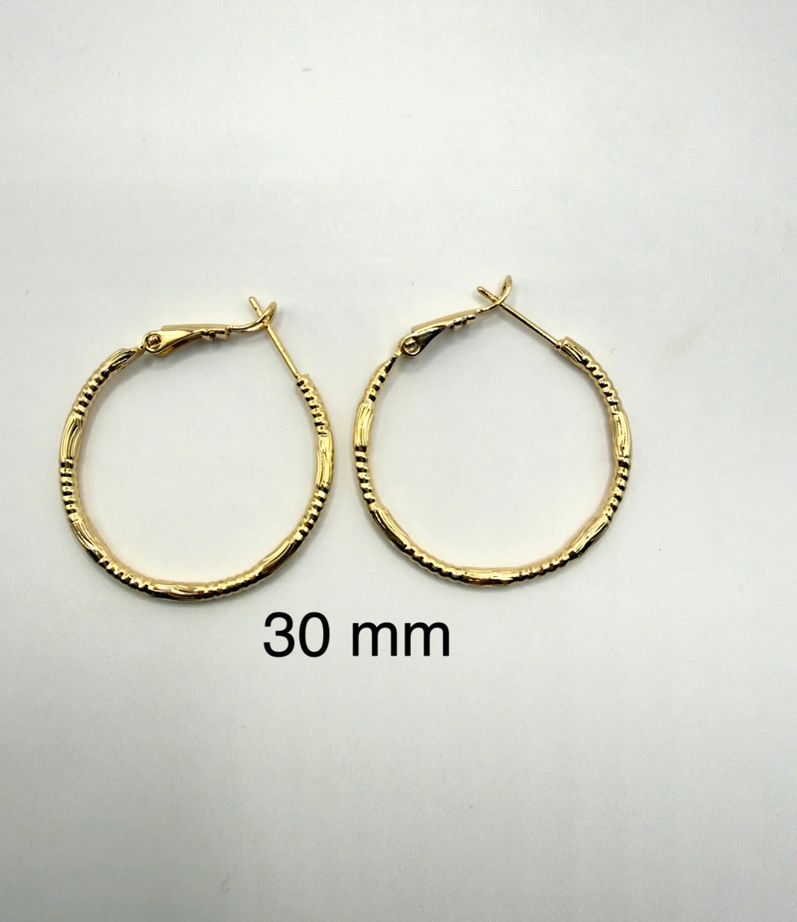 Textured Hoop Earrings