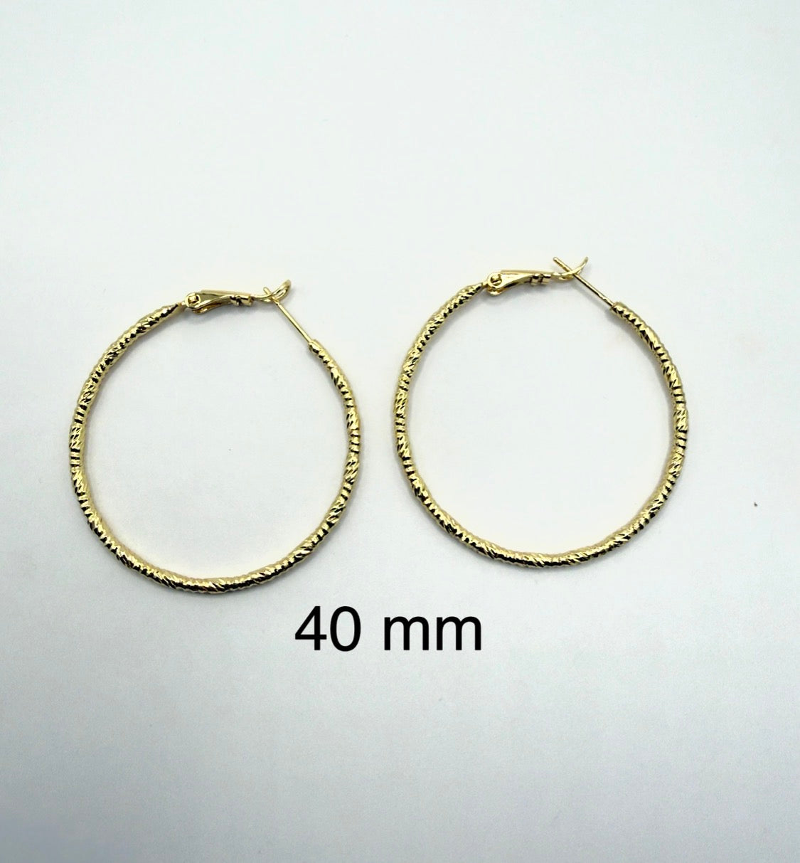 Textured Hoop Earrings
