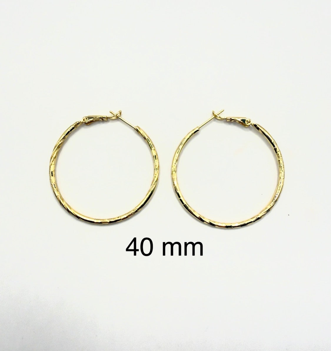 Textured Hoop Earrings