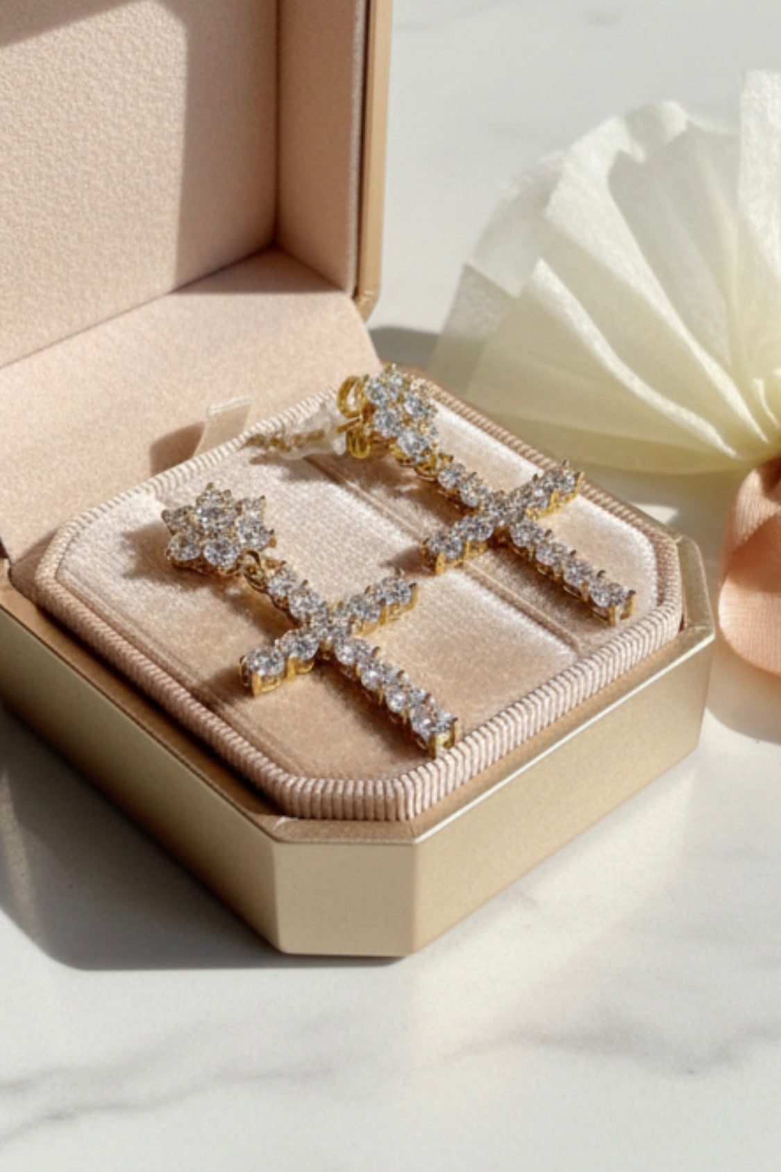 Cross earrings