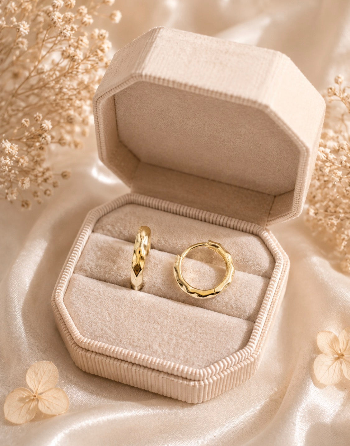 Textured Hoop Earrings