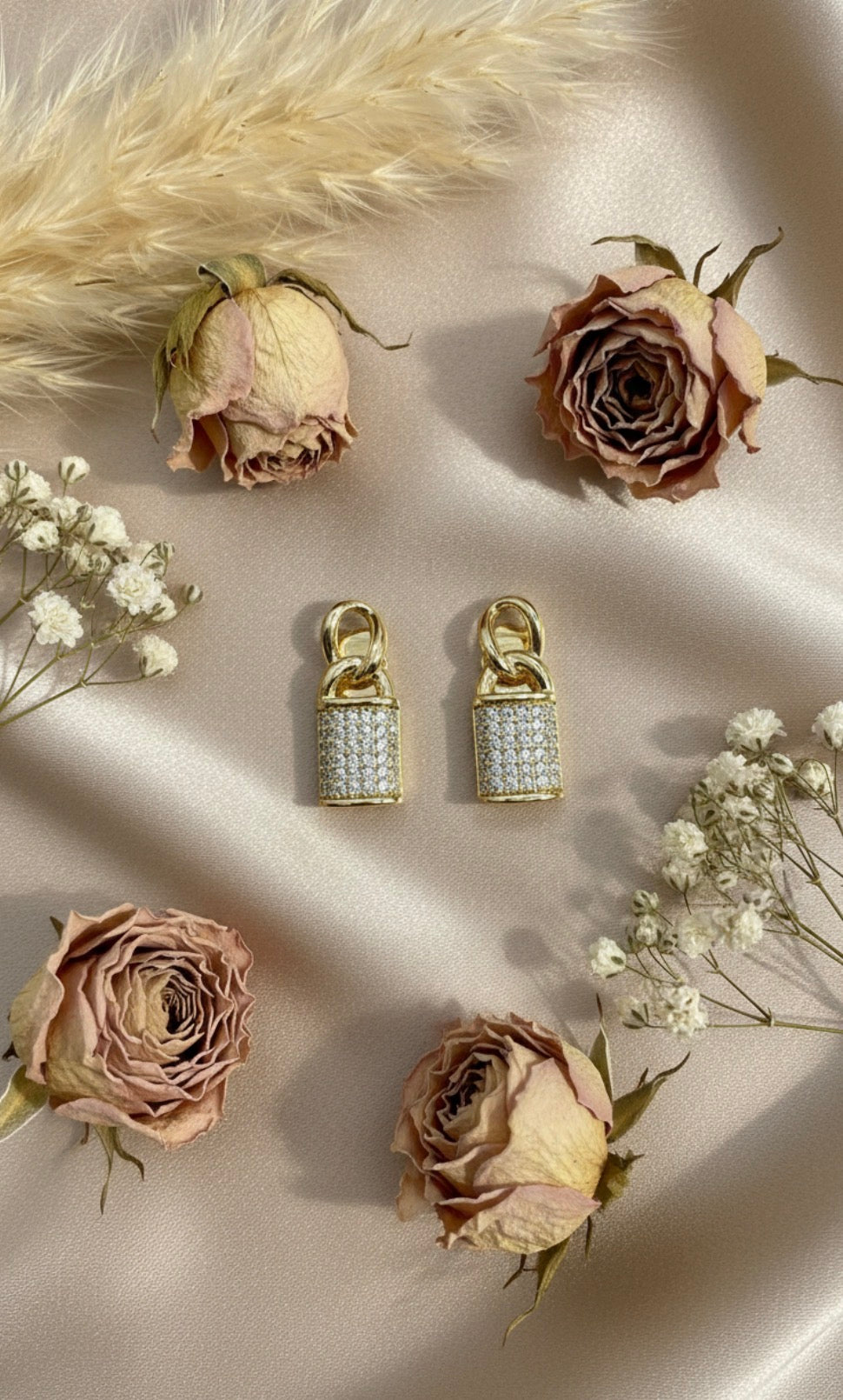 Lock Stud Earrings