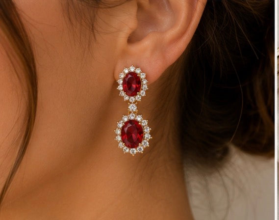 Halo Drop Earrings