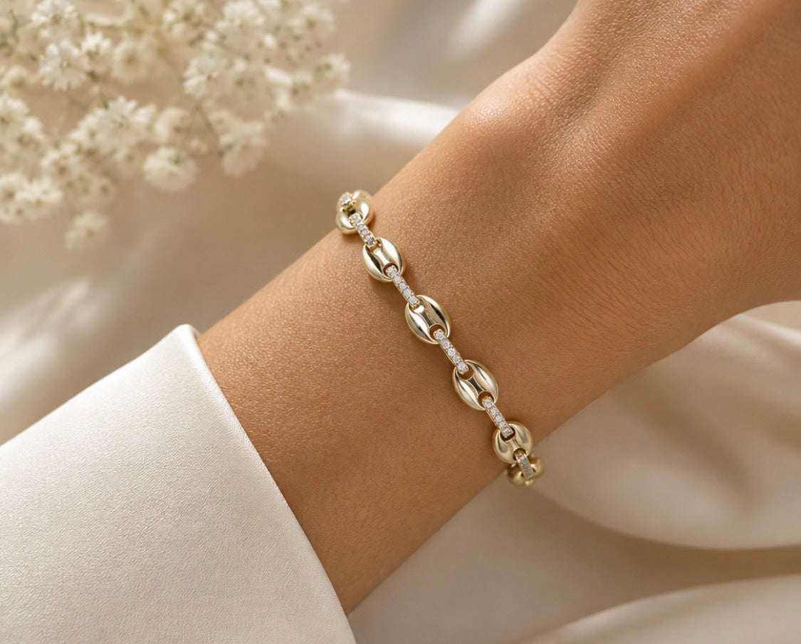 Geometric Link Bracelet