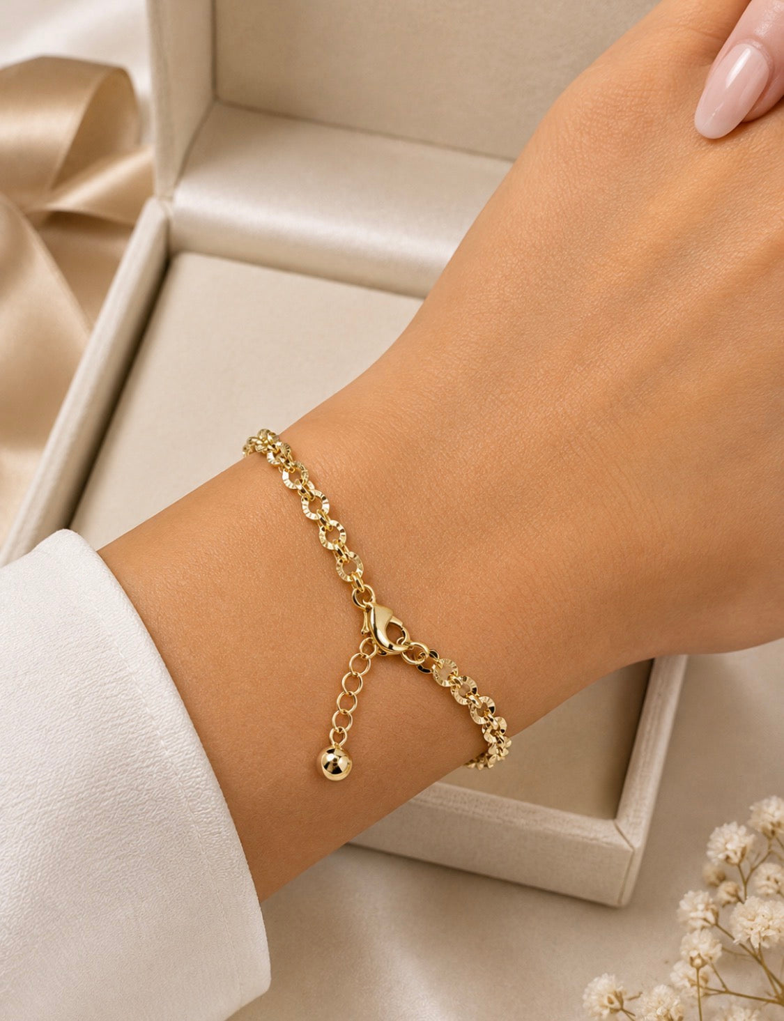 Textured Chain Bracelet