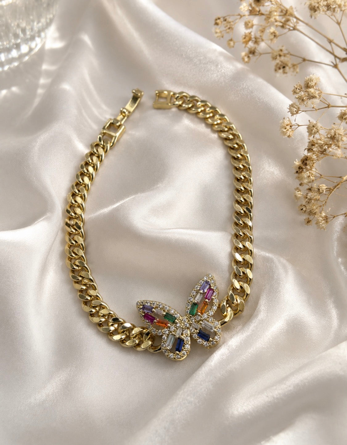 Multicolor Butterfly Bracelet
