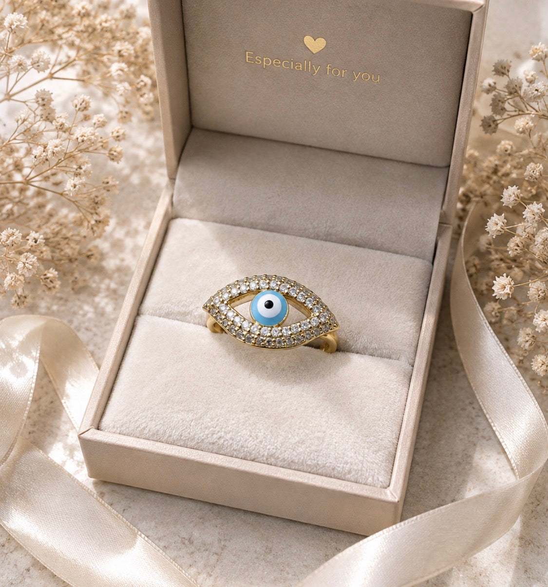 Evil Eye Sparkling Ring