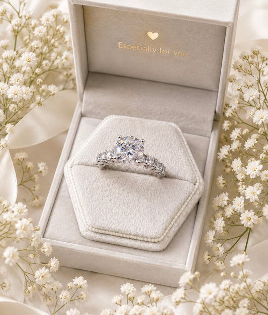 Round Crystal Statement Ring