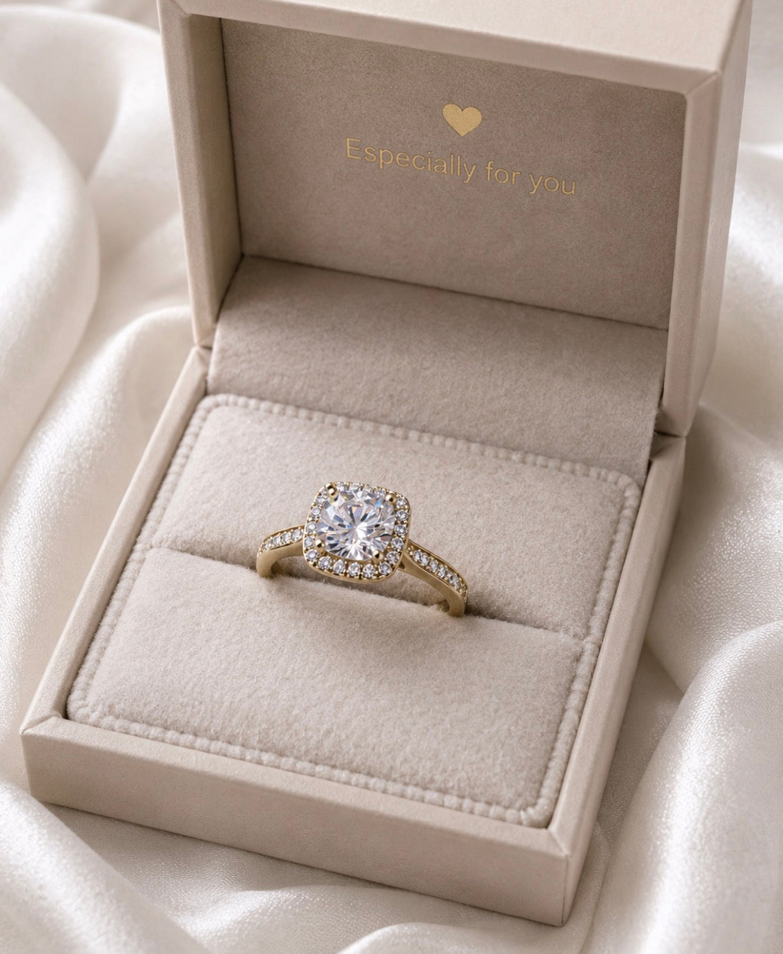 Cushion Halo Ring