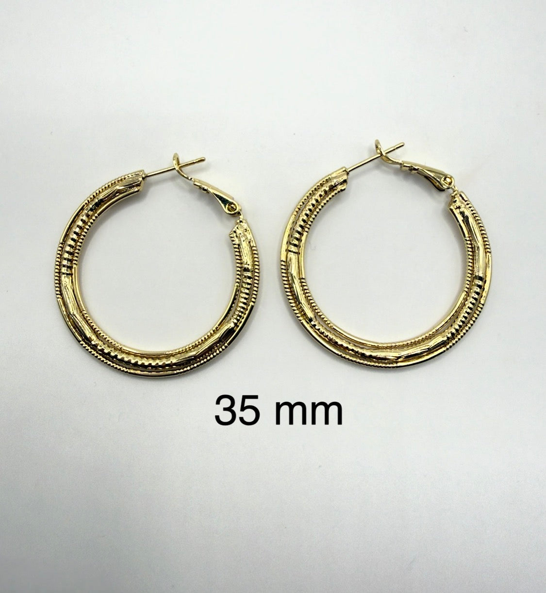 Textured Hoop Earrings