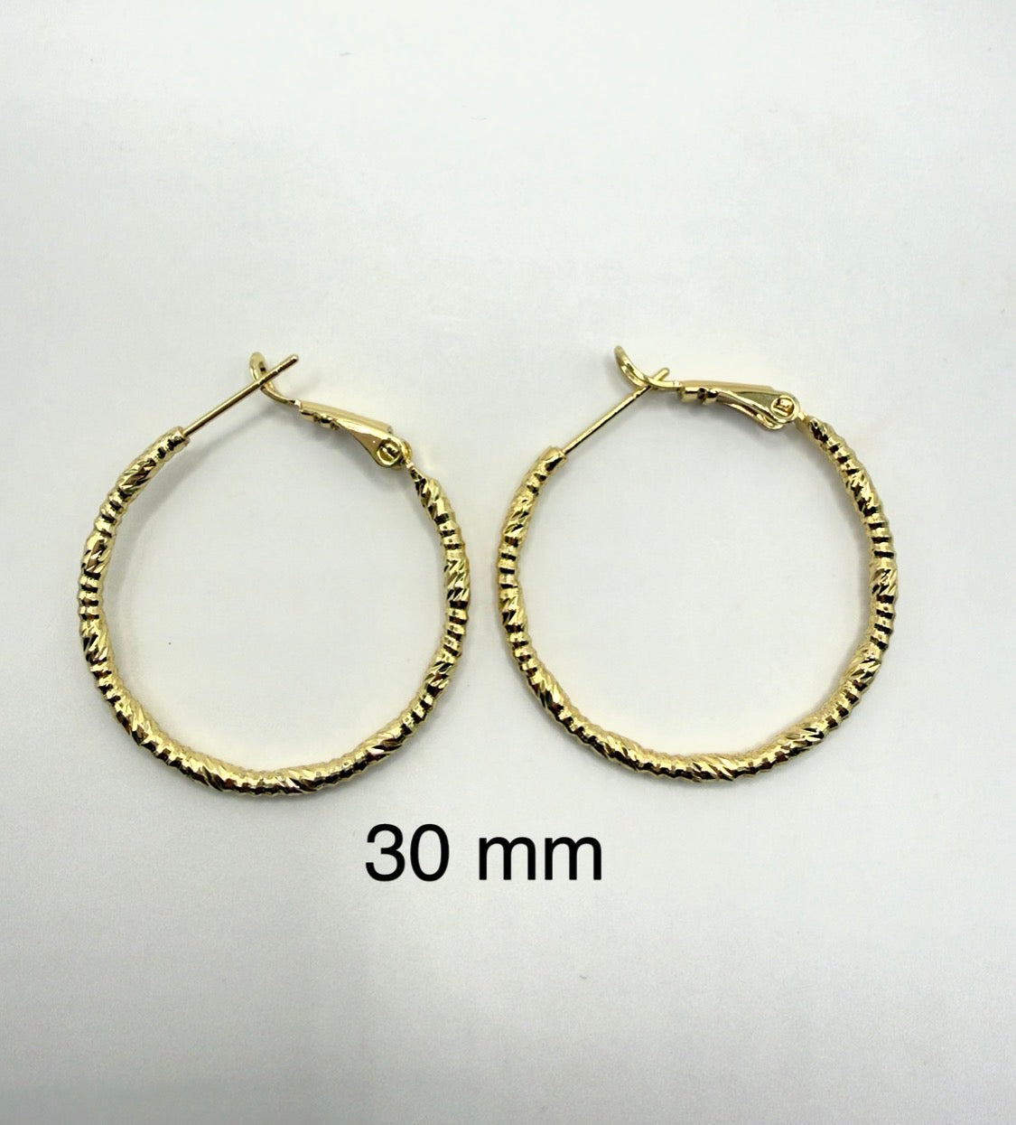 Textured Hoop Earrings
