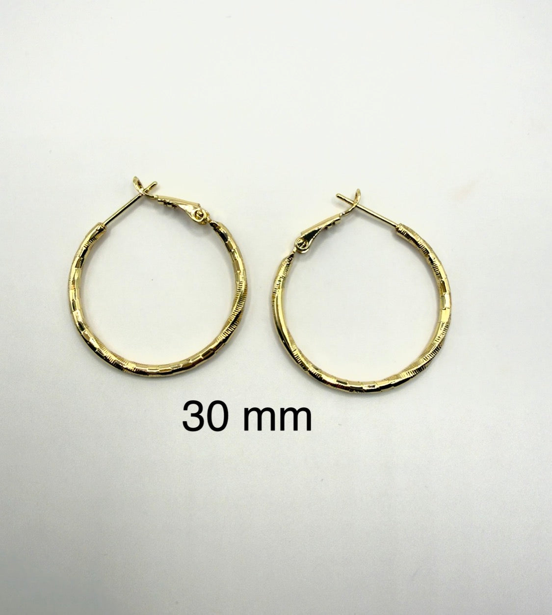 Textured Hoop Earrings