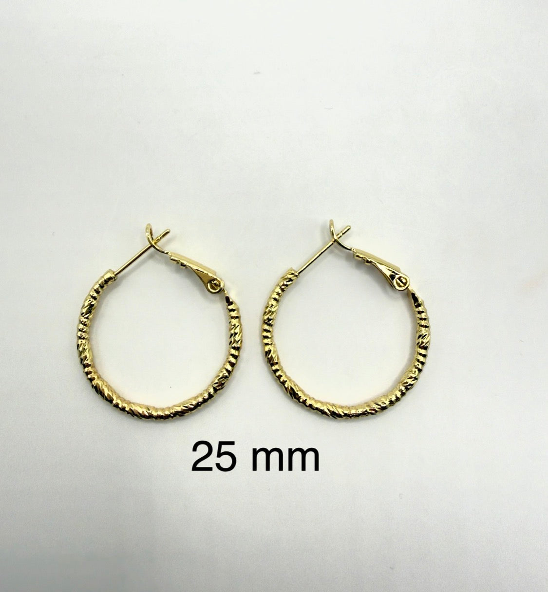 Textured Hoop Earrings