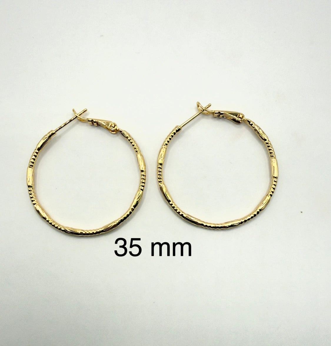 Textured Hoop Earrings