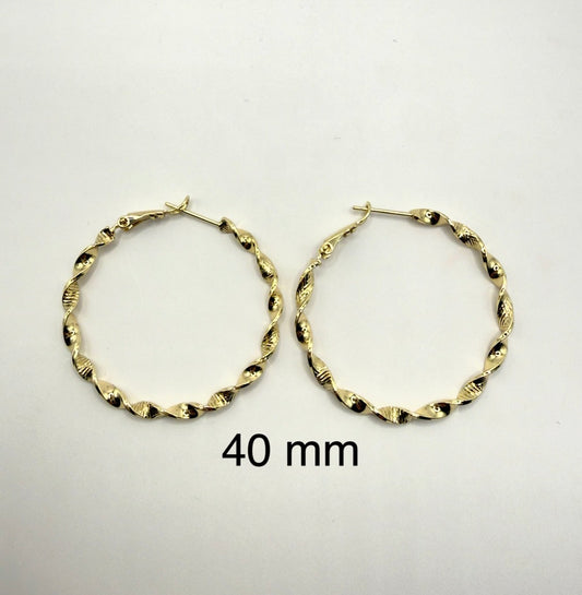 Twisted Hoop Earring