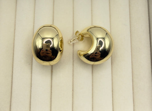 Bold Dome Stud Earrings