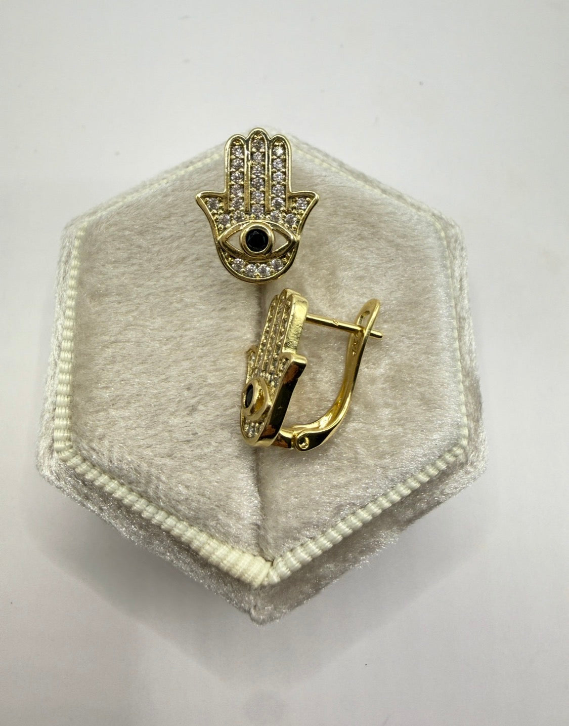 Hamsa Hand Huggie Earrings