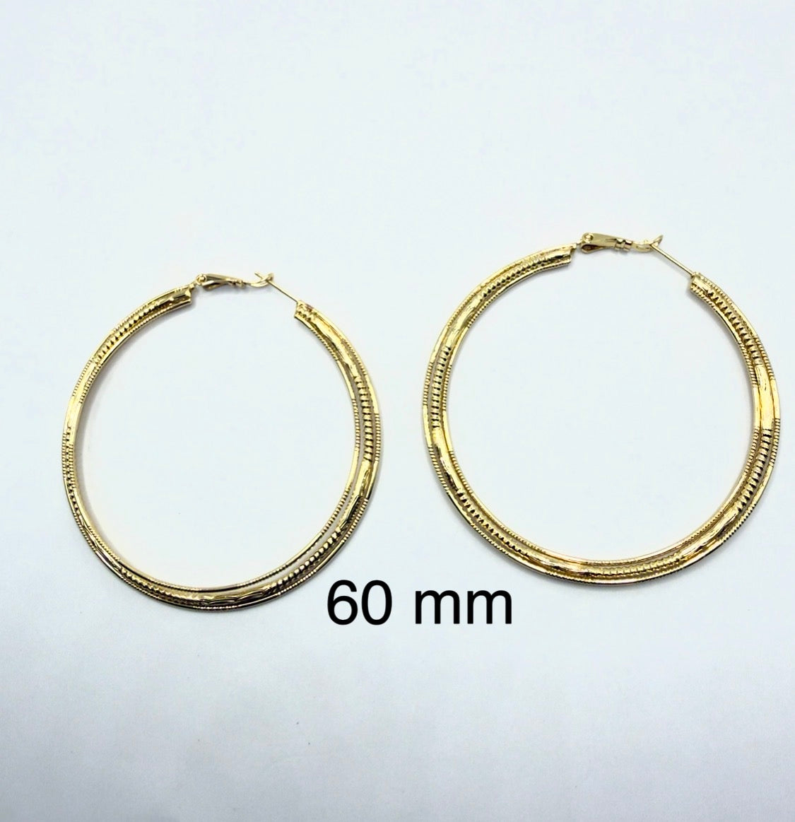 Textured Oversized Hoop Earrings