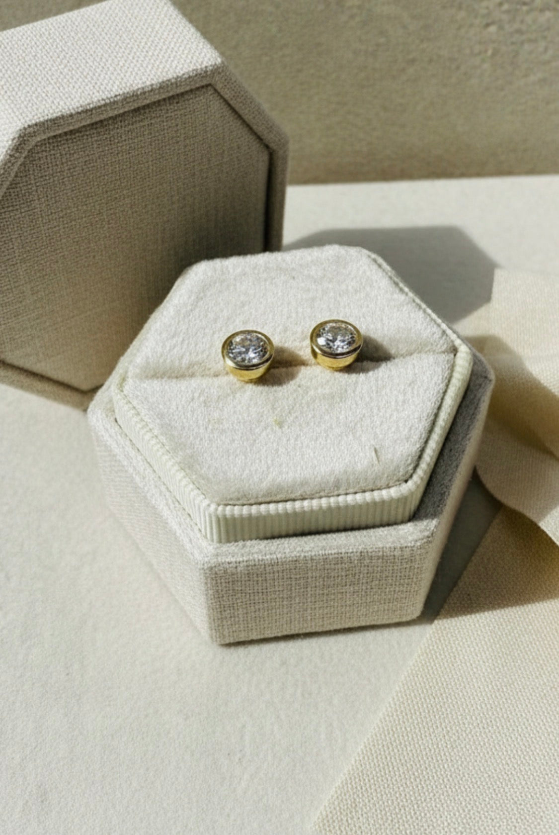 Zirconia Stud Earrings