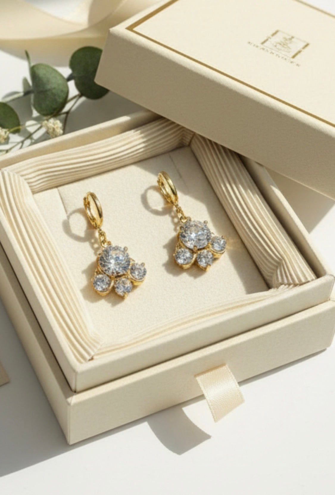 Cluster Drop Earrings