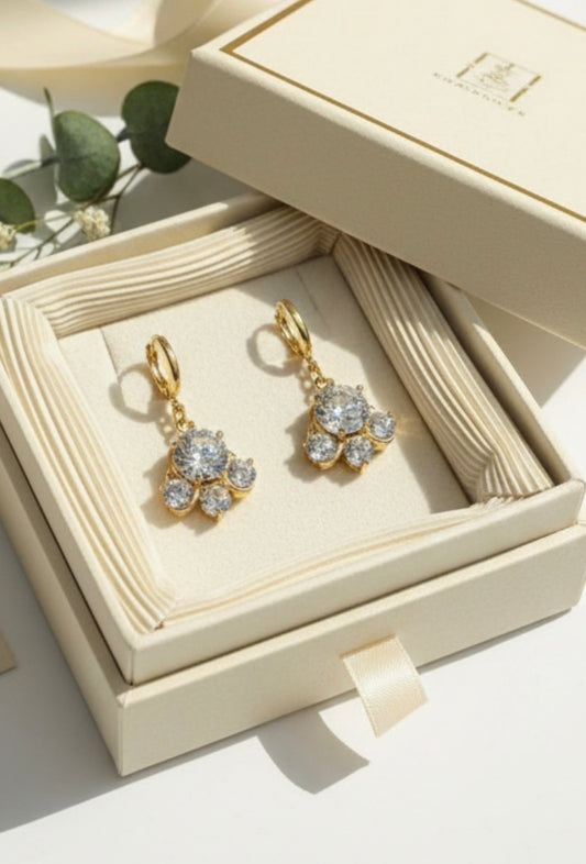 Cluster Drop Earrings