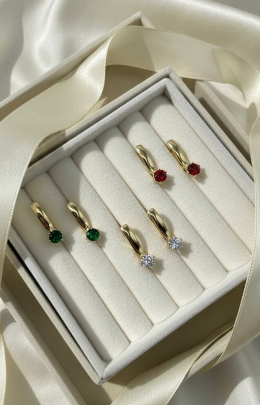 Gemstone Drop  Earrings