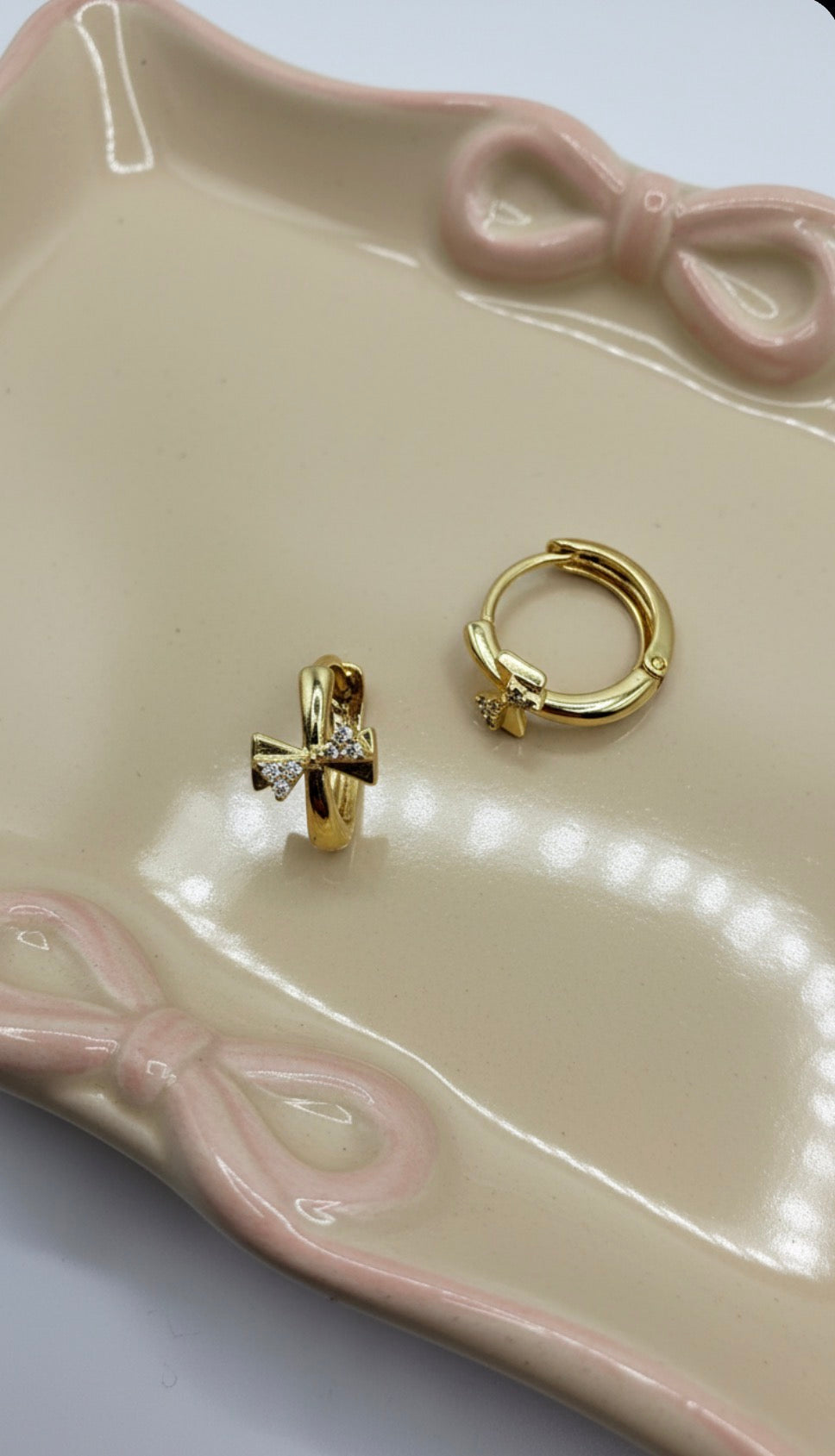 Bow Huggie Earrings