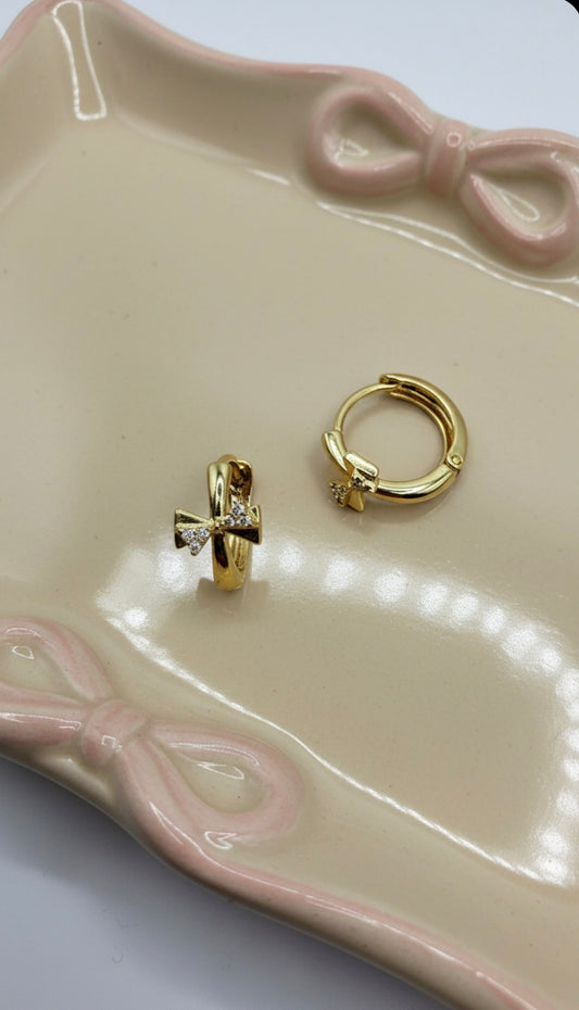 Bow Huggie Earrings
