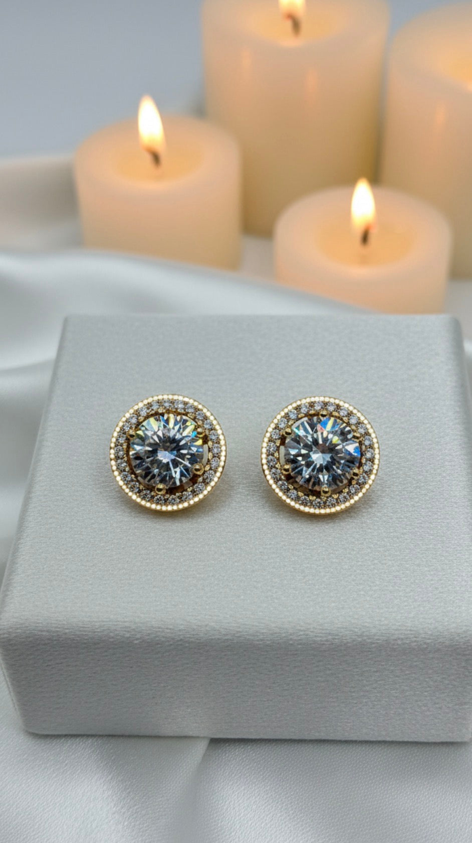 Halo Stud Earrings