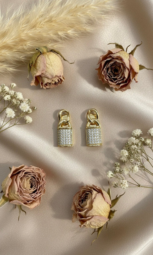 Lock Stud Earrings