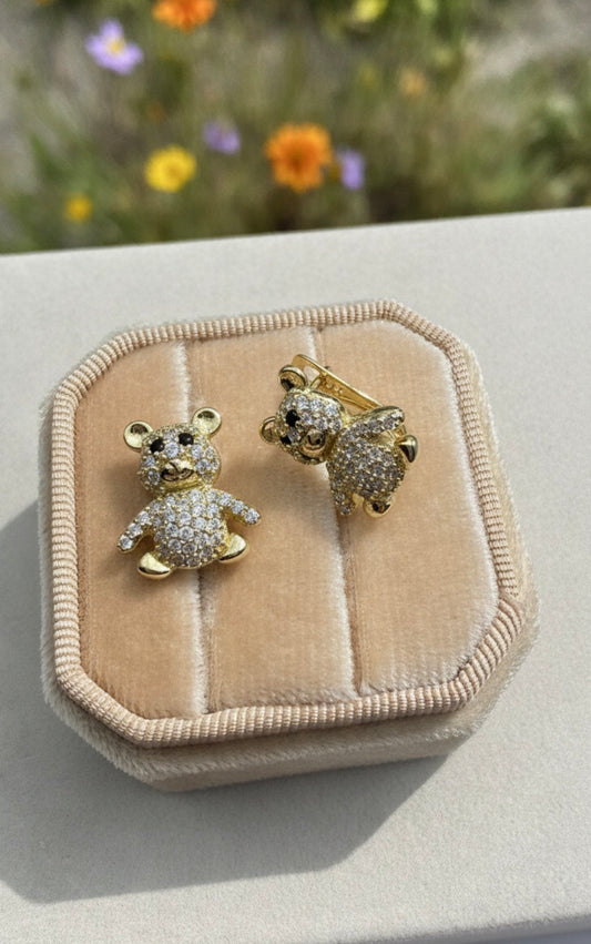 Teddy Bear Stud Earrings