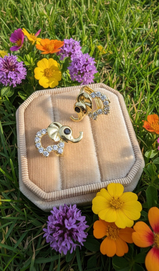 Elephant Huggie Earrings