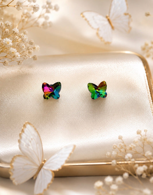 Aurora Butterfly Stud Earrings