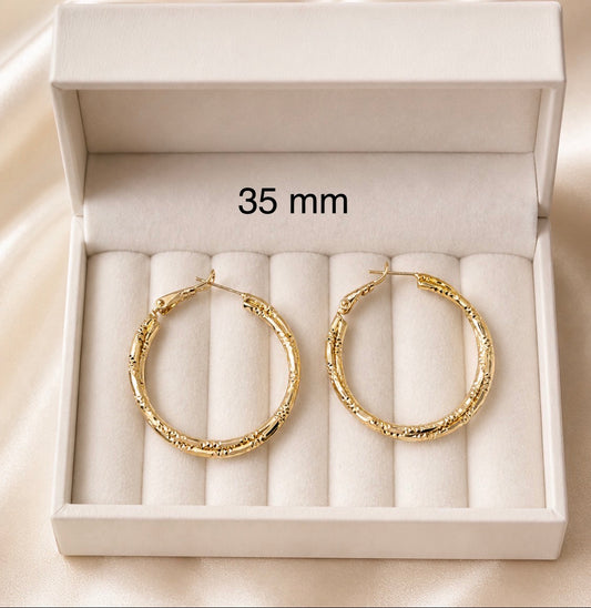 Doble Intertwined Hoop Earrings