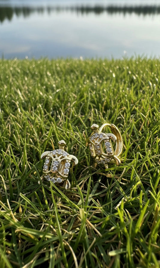 Turtle Huggie Earrings