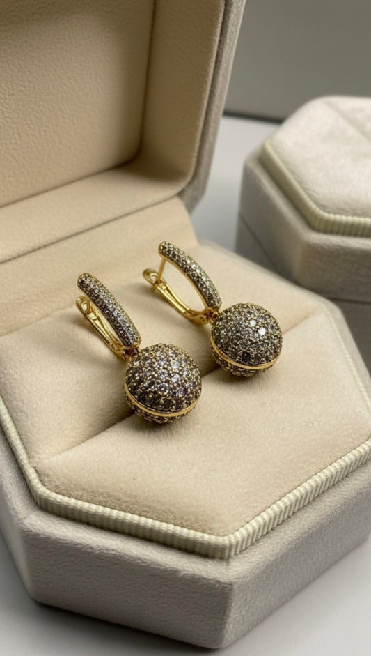 Ball drop earrings