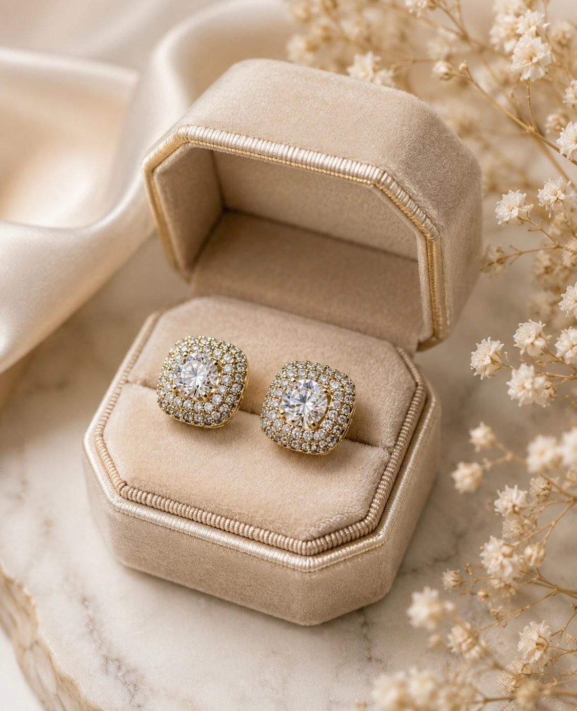 Halo Stud Earrings