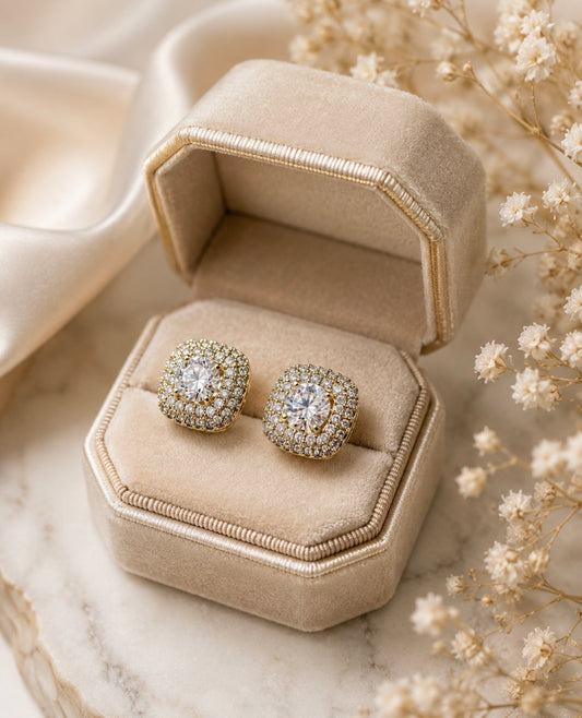 Halo Stud Earrings