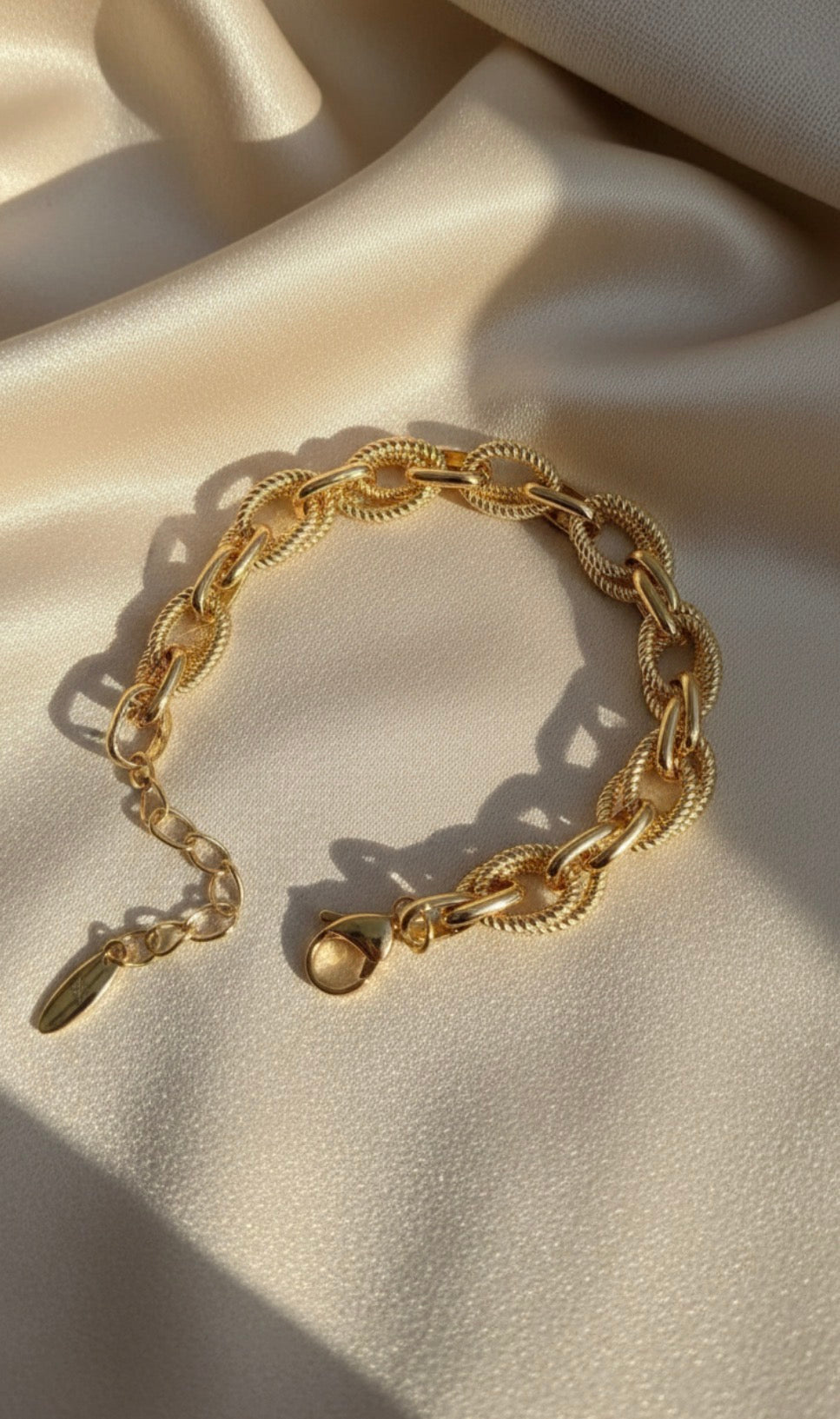 Textured Link Bracelet