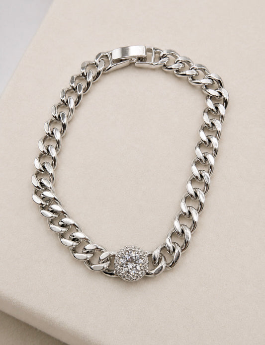 Crystal Cuban Link Bracelet