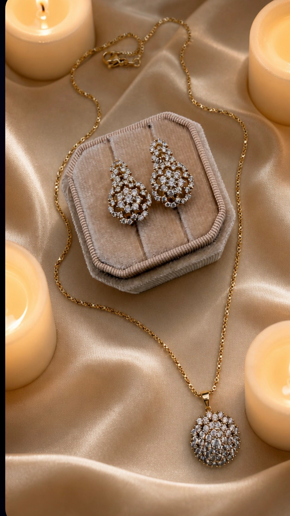 Floral Jewelry Set