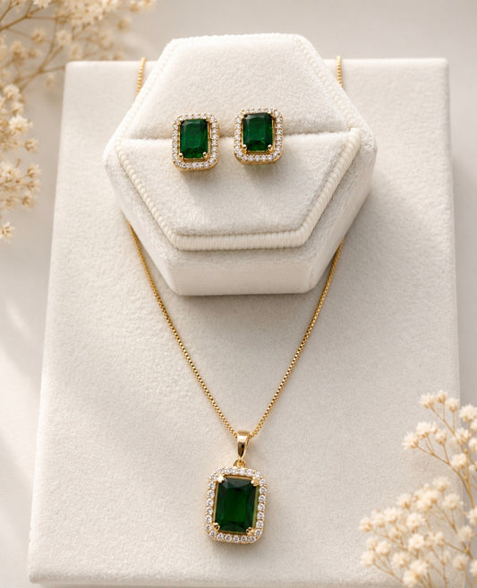 Green Jewelry Set